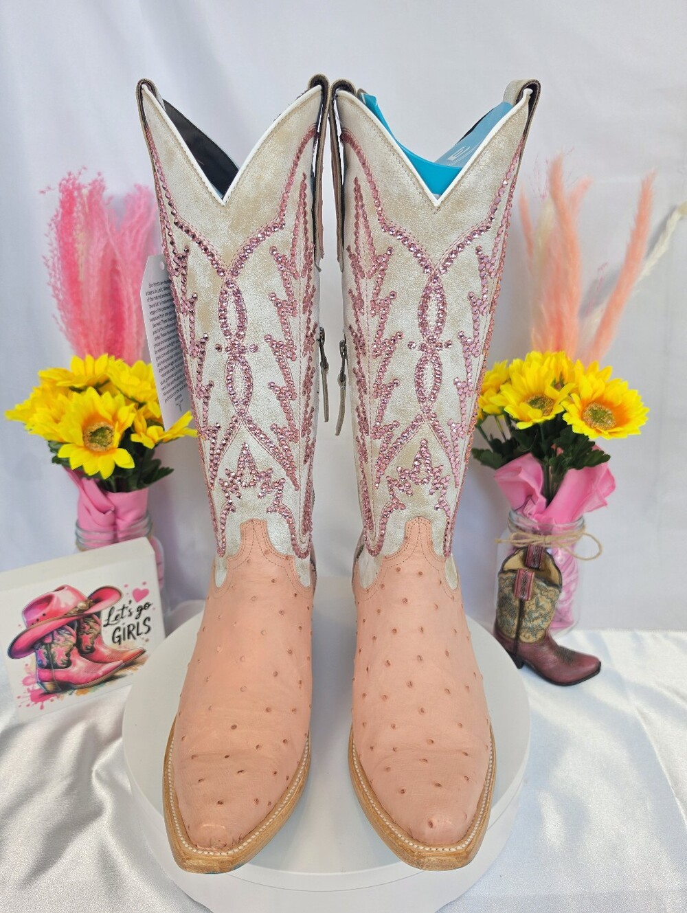 LANE Skylight Cowgirl Boots W/ Swarovski Crystals 9.5 - Picture 3 of 11